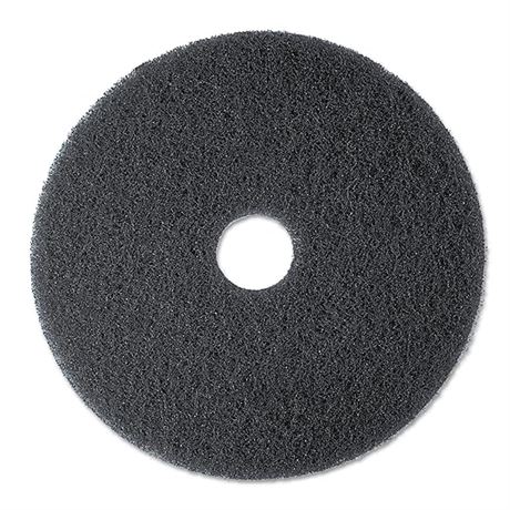 3M Floor Stripping Pad - 13 inch - Black 7200 - 5 Pads per case - Commerical