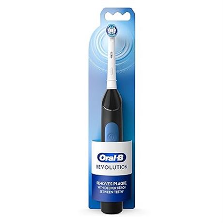 Oral-B Revolution Battery Toothbrush with (1) Brush Head, Black
