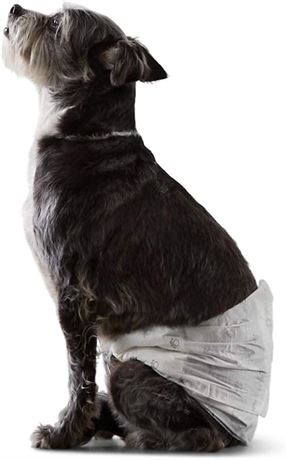 Amazon Basics Male Dog Wrap, Disposable Male Dog Diapers, Small, Pack of 50