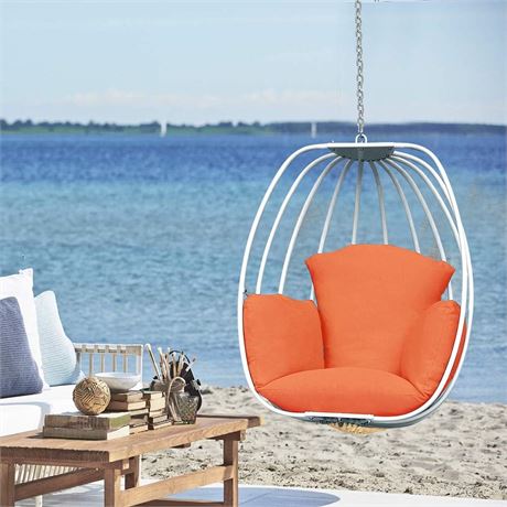 Hanging Egg Chair, Hammock Swing Chair with Hanging Kit, Egg-Shaped HammockSwing