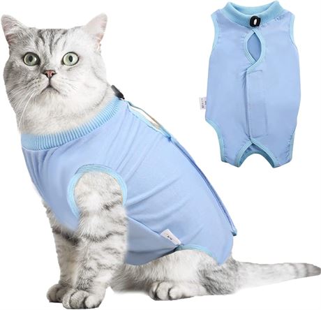LRG - Cat Surgery Recovery Suit for Abdominal Woundsor or Skin Diseases....