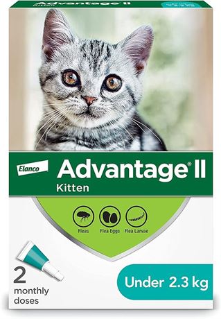 Advantage II Flea Treatment for Kittens weighing less than 2.3 kg