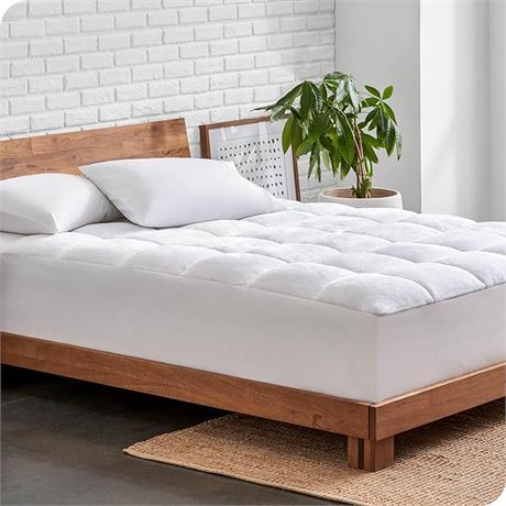 Twin XL, Bare Home Pillow-Top Twin Mattress Pad