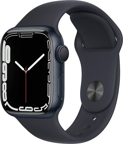 Apple Watch Series 7 (GPS, 41MM) - Midnight Aluminum Case with Sport Band Regula