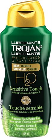 163ml TROJAN H20 Sensitive Touch Water-Based Personal Lube, Aloe & Vitamin E