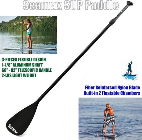 SEAMAX SUP Paddle for All Stand Up Paddle Boards, Portable Oar Design