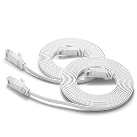Cat 6 Ethernet Cable 5 Ft (2Pack), Outdoor&Indoor, 10Gbps Support Cat 7 Network