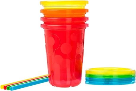 10oz 4 Count The First Years Take & Toss Toddler Straw Cups - Spill Proof
