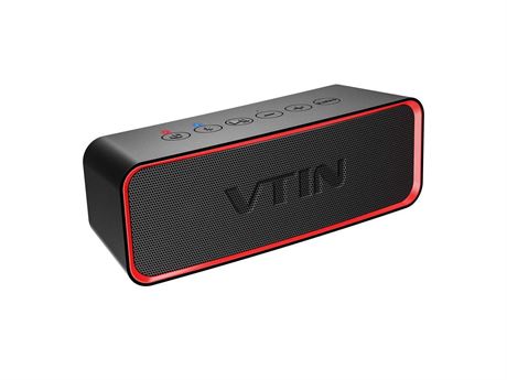 VTIN R2 Portable Bluetooth Speaker, IPX6 Wireless Waterproof Bluetooth Speaker