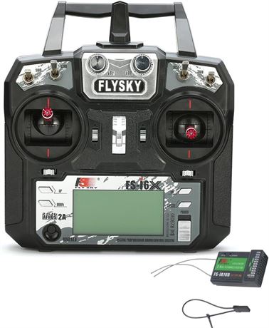 Flysky FS-i6X 10CH 2.4GHz AFHDS 2A RC Transmitter with FS-iA10B Receiver Remote