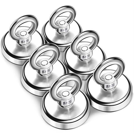 MIKEDE Strong Neodymium Fishing Magnets 6 Pack
