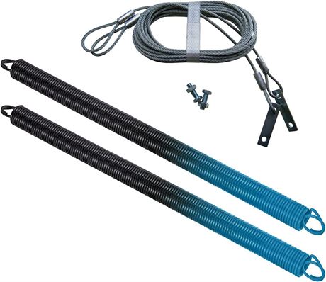 Ideal Security Garage Door Springs with Safety Cables, 90lb Doors, Light Blue