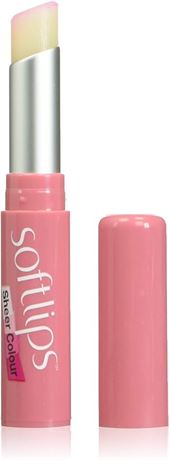 Softlips Sheer Colour Changing Lip Balm Strawberry, Argan Oil and Beeswax, 2g