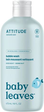 473ml, ATTITUDE Bubble Bath and Body Wash for Baby