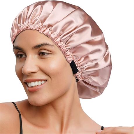 YANIBEST Satin Bonnet Silk Bonnet Sleep Cap for Women Extra Large Reversible