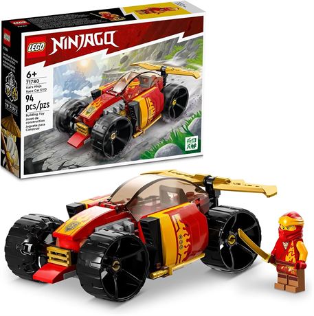 LEGO NINJAGO Kai's Ninja Race Car EVO, 2 in 1 Race Car Building Toy Set