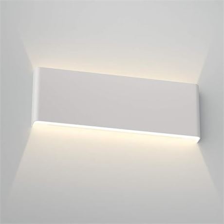 Aipsun 15.75in Modern Wall Sconce Matte White