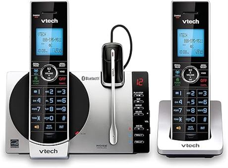 VTech DS6771-3 2-Handset DECT6.0 Connect to Cell Answering System with Cordless