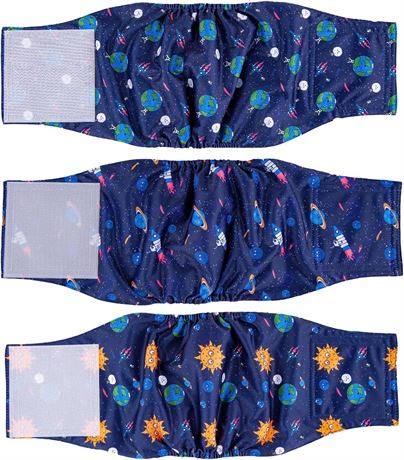 XS - Joyshare Washable Male Dog Diapers (Pack of 3) - Washable Belly Bands