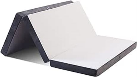 Full size 4.0 Inch Foam Tri-Folding Mattress with Super Soft Removable Cover