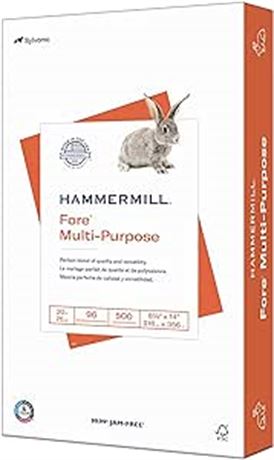 8.5x14" Hammermill Printer Paper, Fore Multipurpose 20 lb Copy Paper