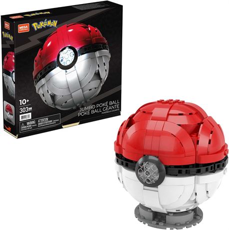 MEGA Pokémon Toy Building Set 5-inch Build and Display Jumbo Poké Ball