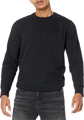 XL -  Essentials Men's Long-Sleeve Lightweight French Terry Crewneck Sweatshirt