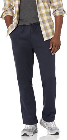 MED -  Essentials Men's Fleece Sweatpant (Available in Big & Tall), Navy