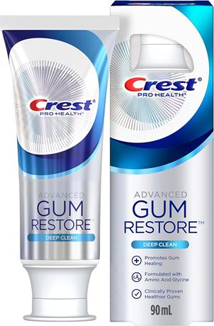Crest Pro-Health Toothpaste, Advanced Gum Restore Deep Clean, 90 mL