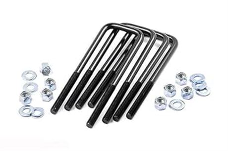 Rough Country 9/16" Square Suspension U-Bolts | 9/16 x 2.5 x 11.5-7640