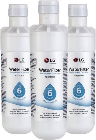 3-Pack LG LT1000P3 Genuine Replacement Refrigerator Water Filter (LT1000P/PC)
