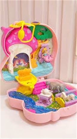Polly Pocket Compact Playset Unicorn 2021 Polly Figure & Some Accessories HCG20