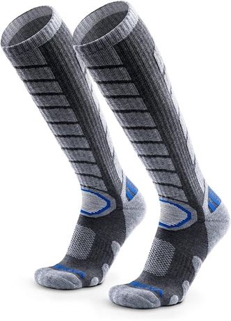 MED - WEIERYA Merino Wool Ski Socks 2/3 Pairs Pack for Skiing, Snowboarding...