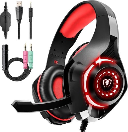 Gaming Headset for PS4, PS5, PC, Xbox One, Over-Ear Gaming Headphones