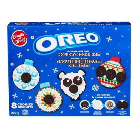 Oreo Decorate Your Own Holiday Cookie Kit 322 g