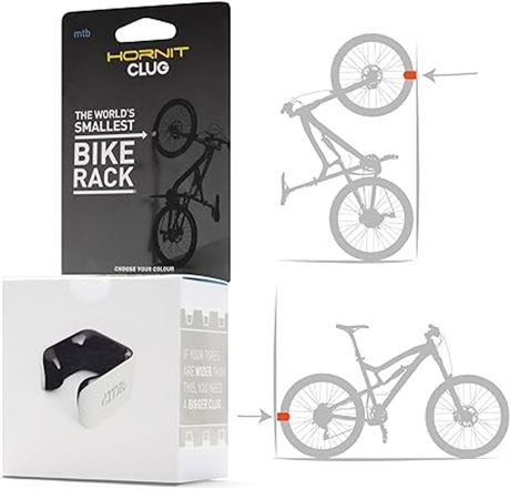 Hornit CLUG Bike Clip Indoor & Outdoor Bicycle Storage Rack & Mount System,