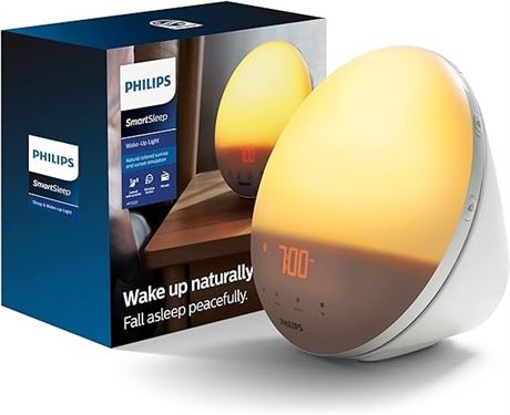 Philips Wake-Up Light Coloured Sunrise Simulation, White
