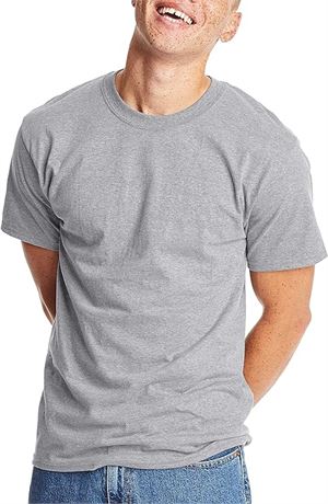 XL - Hanes Mens Beefyt T-shirt, Heavyweight Cotton Crewneck Tee