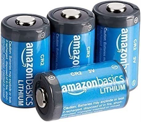 4-Pack Basics Lithium CR2 3V Batteries