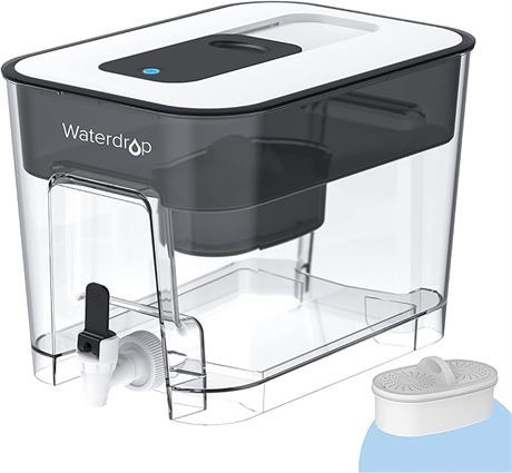 Waterdrop 200-Gallon Long-Life 40-Cup Water Filter Dispenser with 1 Filter