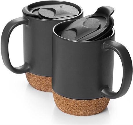DOWAN Coffee Mugs, 15 oz Mug Set of 2