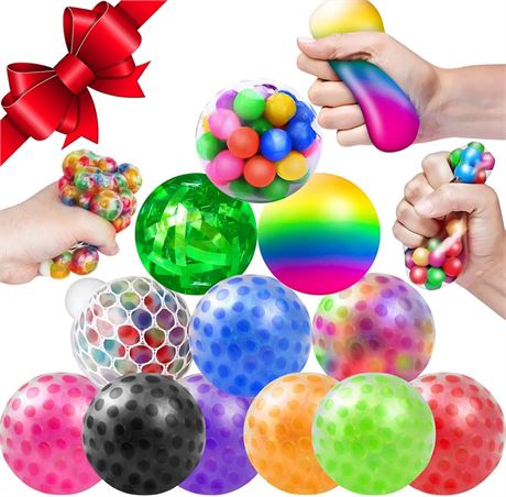 12 Hapitoys Sensory Stress Balls Set Fidget Toys