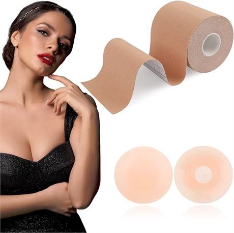 Deilin Boob Tape, Breast Lift Body Tape, Bob Tape for Large Breasts