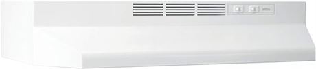 Broan 412401 24 in. White Non-Ducted Range Hood