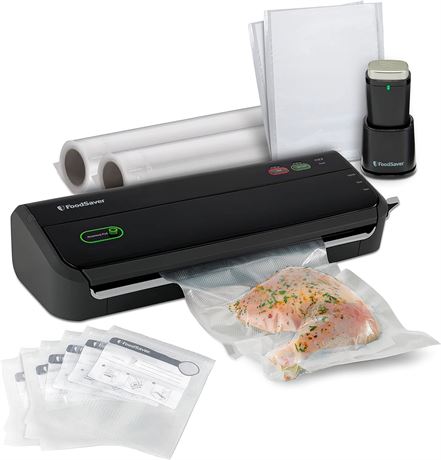 FoodSaver Vacuum Sealing Machine Starter Kit with Vacuum Seal Storage Bags