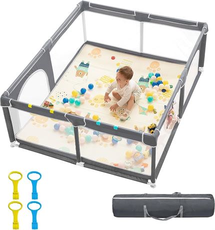 70"x60" dearlomum Baby Playpen, Extra Large Baby Playard, Playpen for Babies