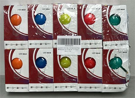 Hnynbe LED Colored Light Bulbs, 1Watts (5w Equivalent), E26 Base, Red Yellow Blu