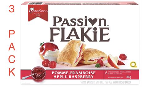 3pk Vachon Apple-Raspberry Passion Flakie Pastries, 294 Grams 6 Pastries