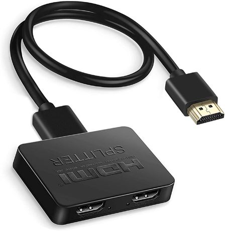 avedio links HDMI Splitter 1 in 2 Out, with 4FT HDMI Cable