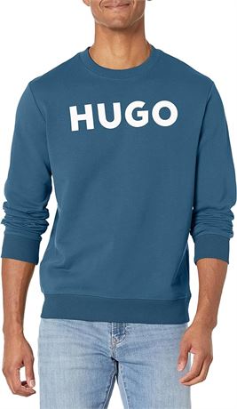 XXL - HUGO Womens Big Logo Pullover Sweatshirt, Midnight Blue